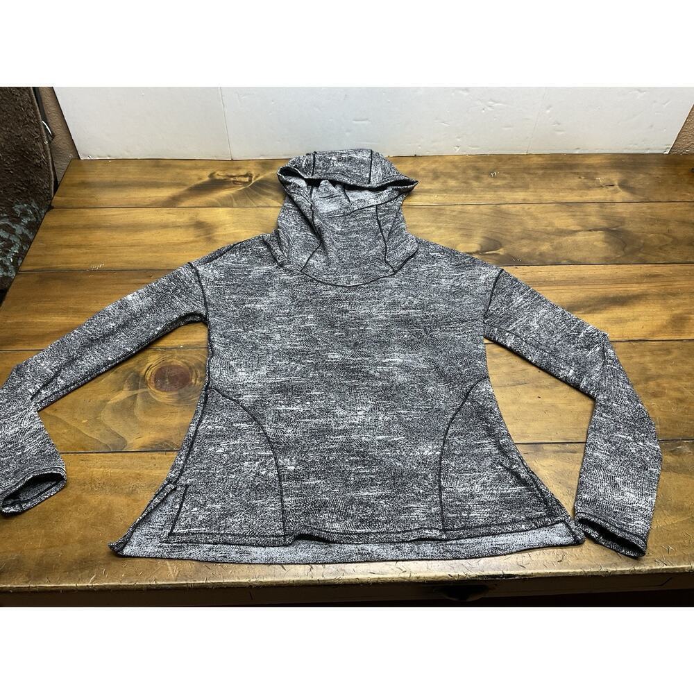 Lululemon Forever Endeavour Long Sleeve Rush Jacquard Black White Size 4